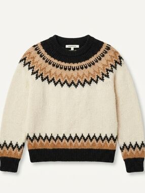 Emerson Fry 100% Alpaca Fair Isle Sweater